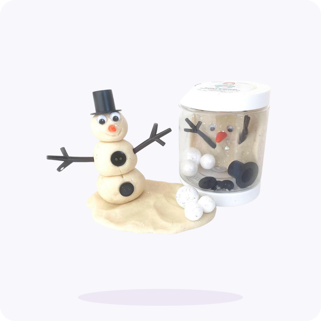 Snowman Mini Dough To Go The Modern Munchkin Co.