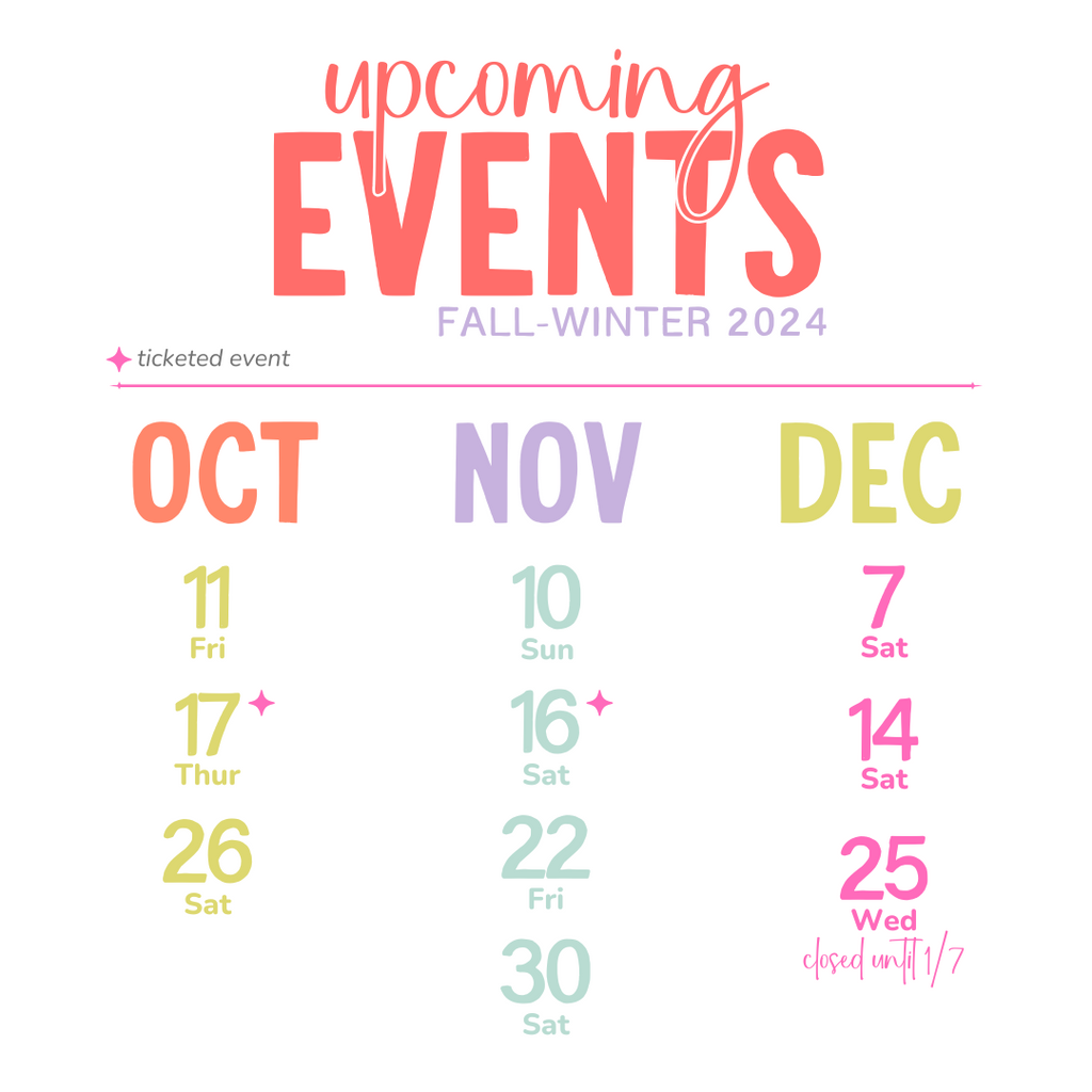 Events & Workshops: Fall-Winter 2024